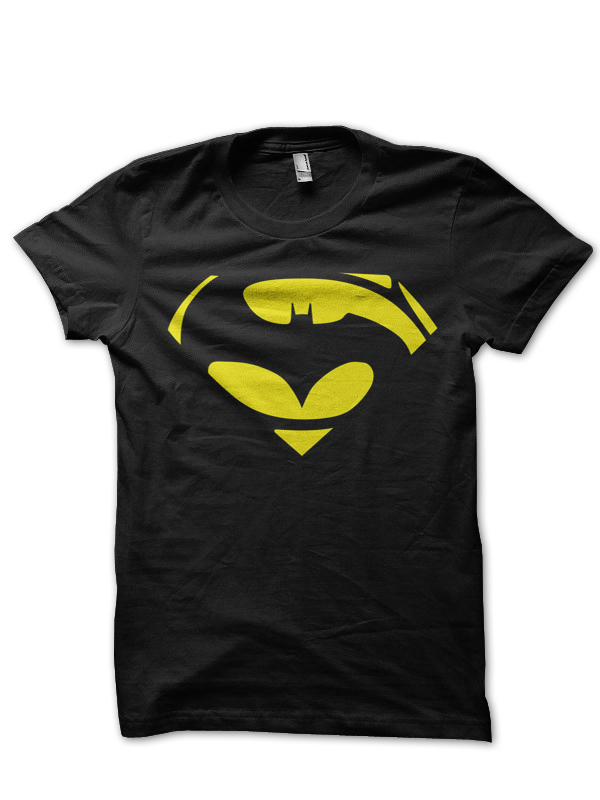 batman vs superman black tee