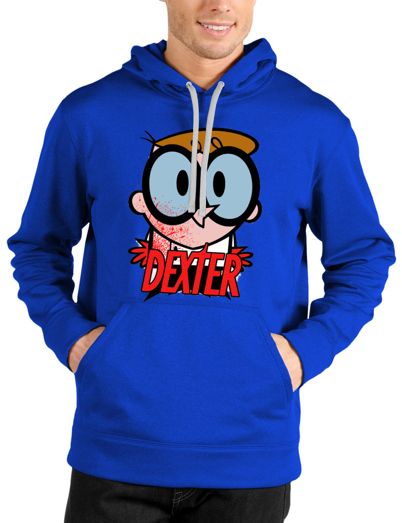 dexter royal blue hoodie