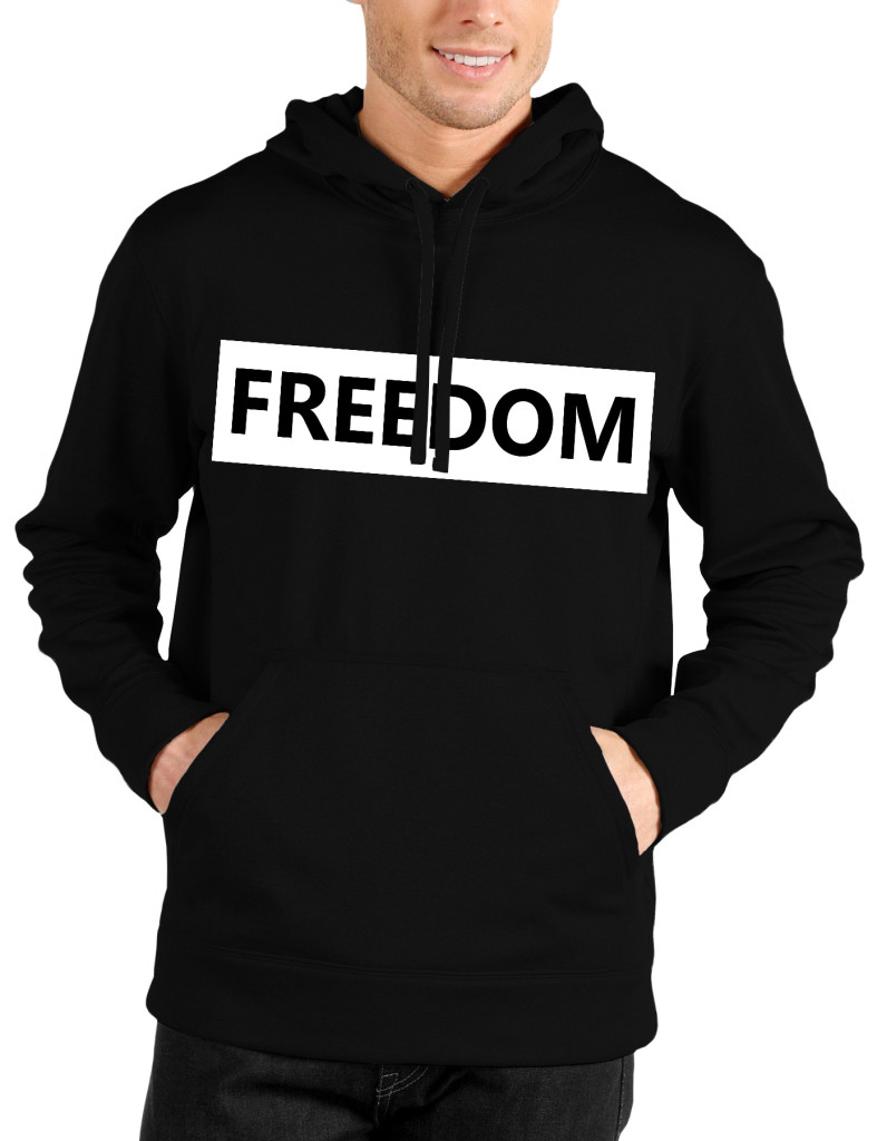 freedom black hoodie