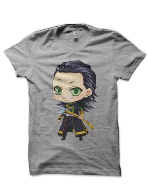 Chibi Loki Marvel Superhero Fanart T-Shirt
